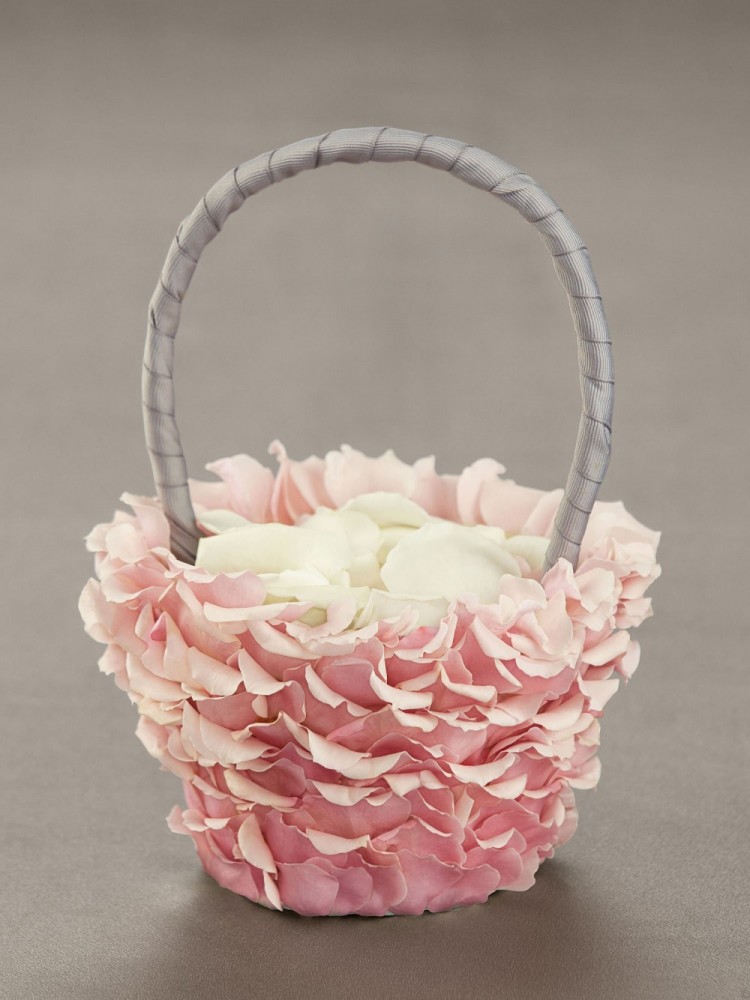girl with basket of flowers