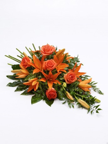 Rose and Lily Spray Orange