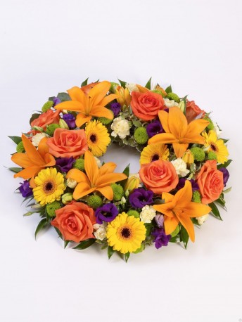 Rose and Lily Wreath Vibrant