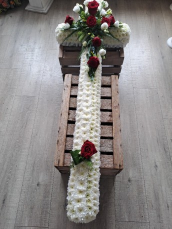 Classic Cross - White & Red