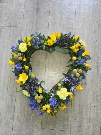 Primrose & Blue Heart