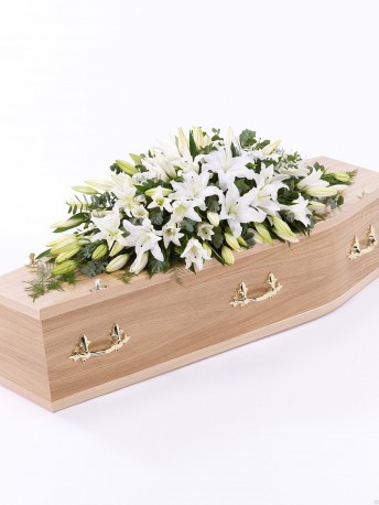 Lily Casket Spray White