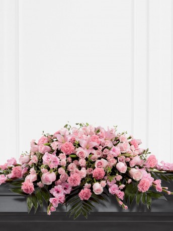 Mixed Casket Spray - Pink Mixed Casket Spray - Pink