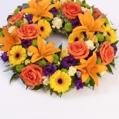 Rose and Lily Wreath Vibrant