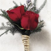 Scarlet Rose Buttonhole