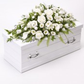 Children's Casket Spray White