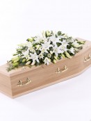 Lily Casket Spray White