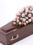 Rose and Carnation Casket Spray Pink